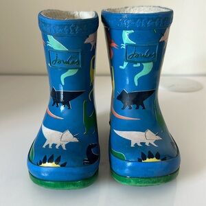 Joules, Blue Dino Rainboots, size 6 (US Toddler)